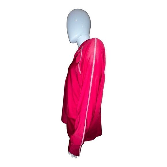 Nike Golf Mens Red Quarter Zip Dri Fit Long Sleeve Shirt Lightweight Large EUC - Picture 4 of 8